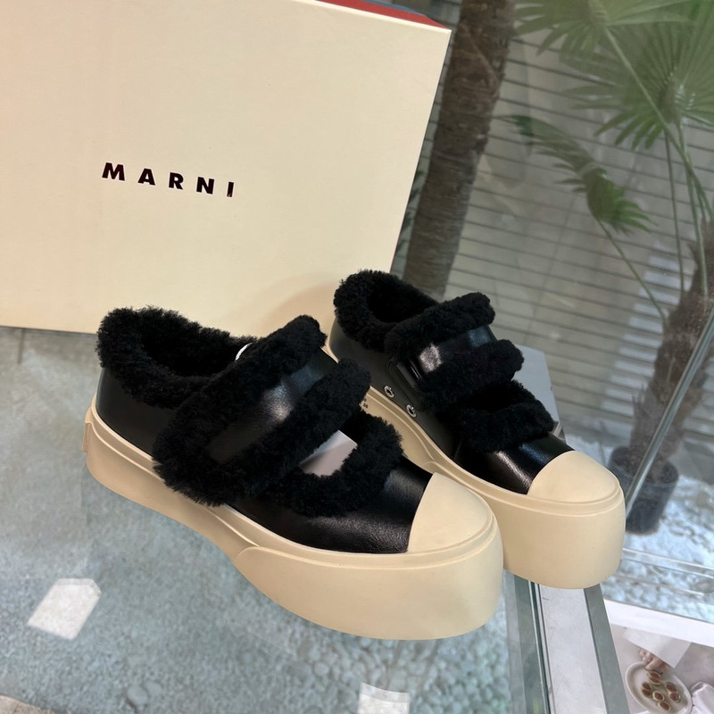 Marni Pablo Mary Jane Sneaker Black