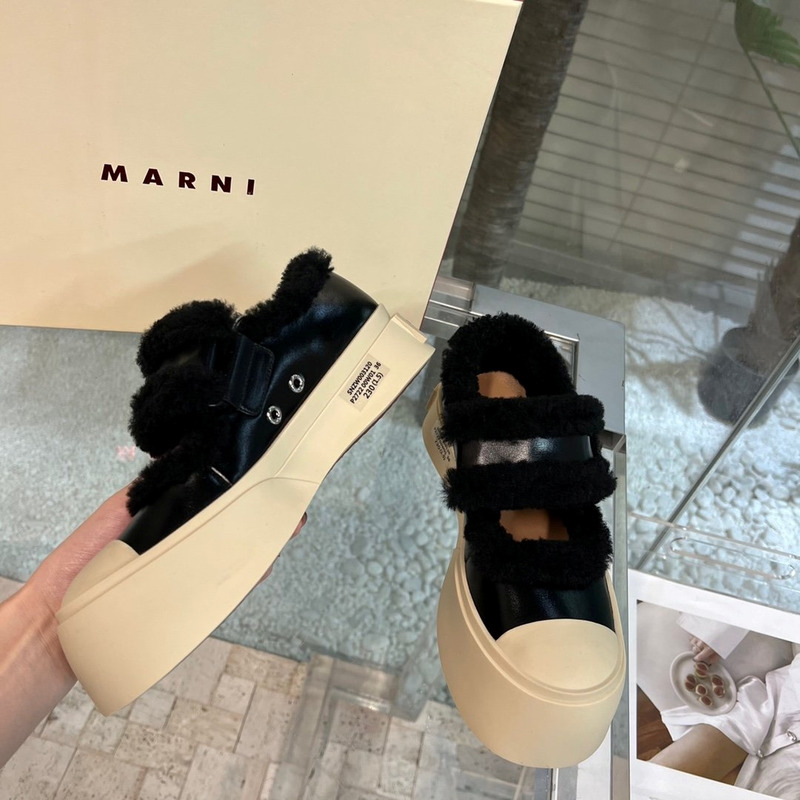 Marni Pablo Mary Jane Sneaker Black