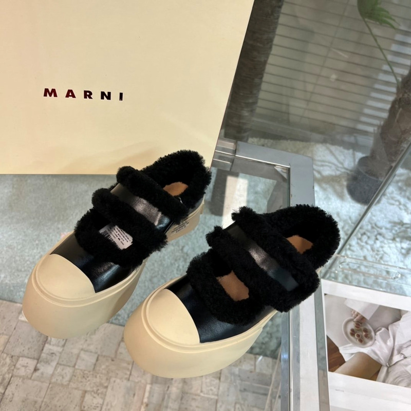 Marni Pablo Mary Jane Sneaker Black