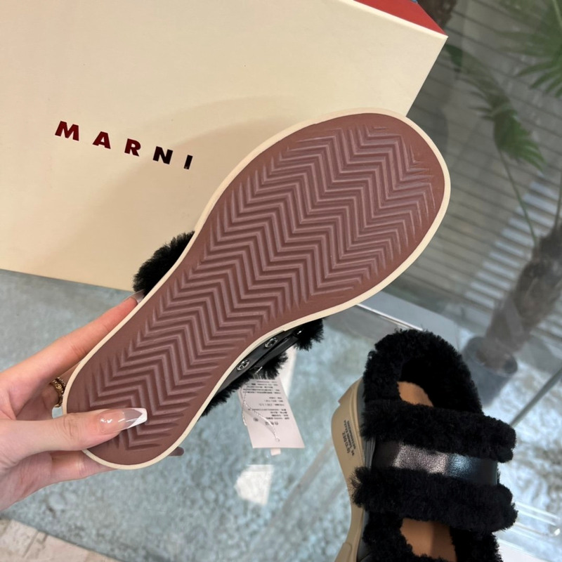 Marni Pablo Mary Jane Sneaker Black