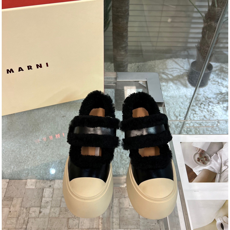 Marni Pablo Mary Jane Sneaker Black