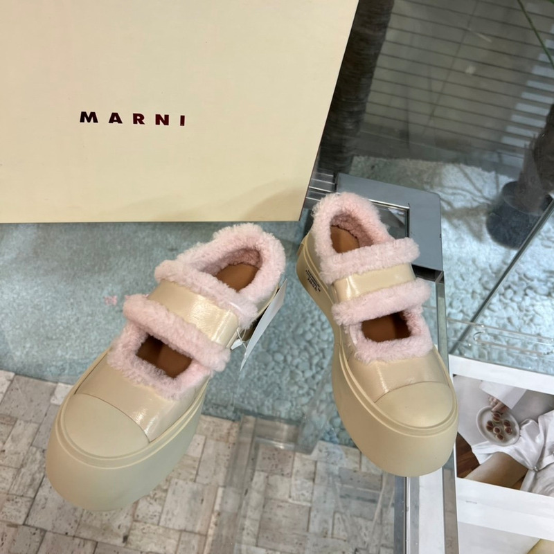 Marni Pablo Mary Jane Sneaker Pink Sand