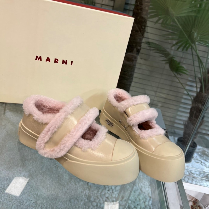 Marni Pablo Mary Jane Sneaker Pink Sand