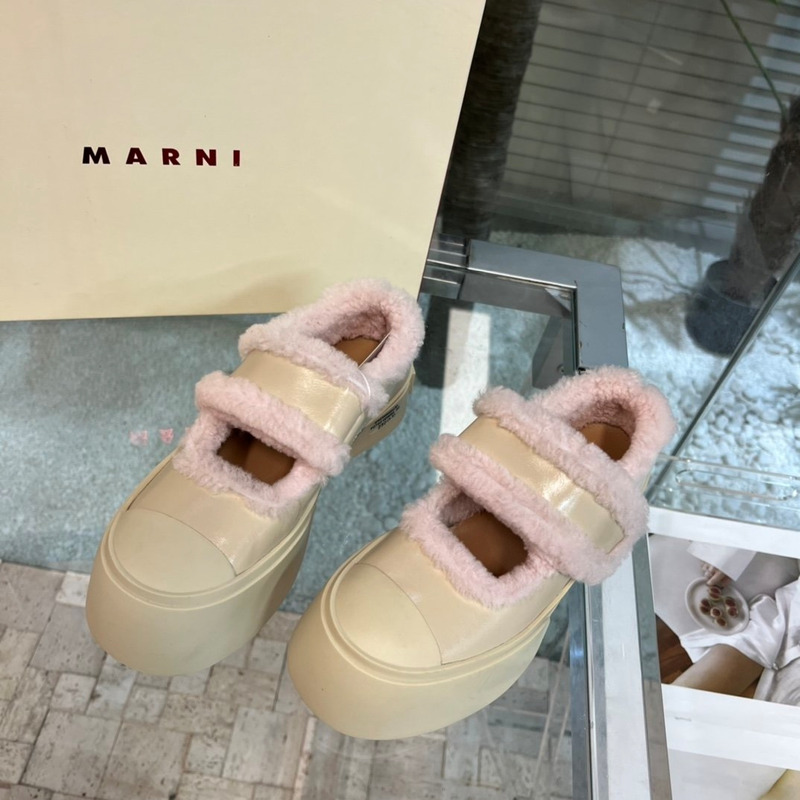 Marni Pablo Mary Jane Sneaker Pink Sand