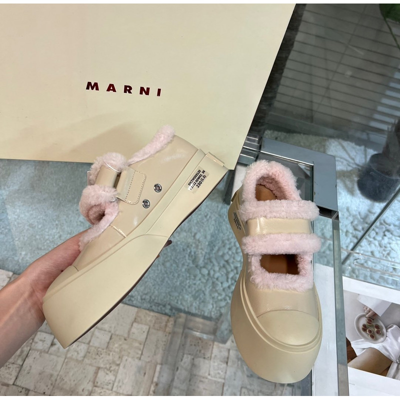 Marni Pablo Mary Jane Sneaker Pink Sand