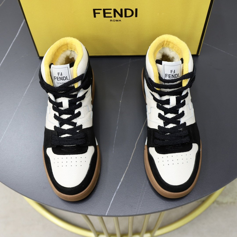 F**di match sneakers black brown