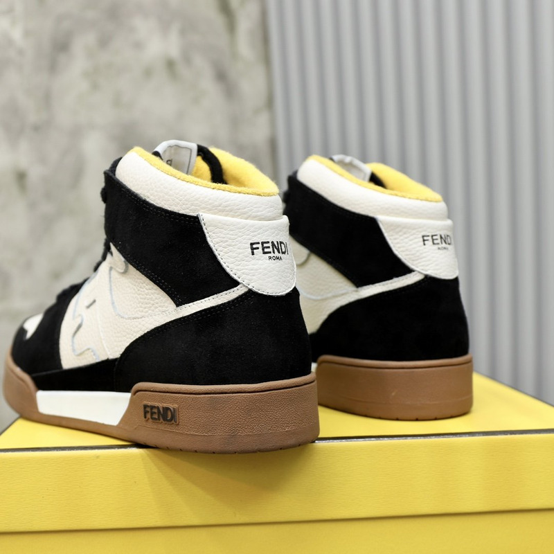 F**di match sneakers black brown