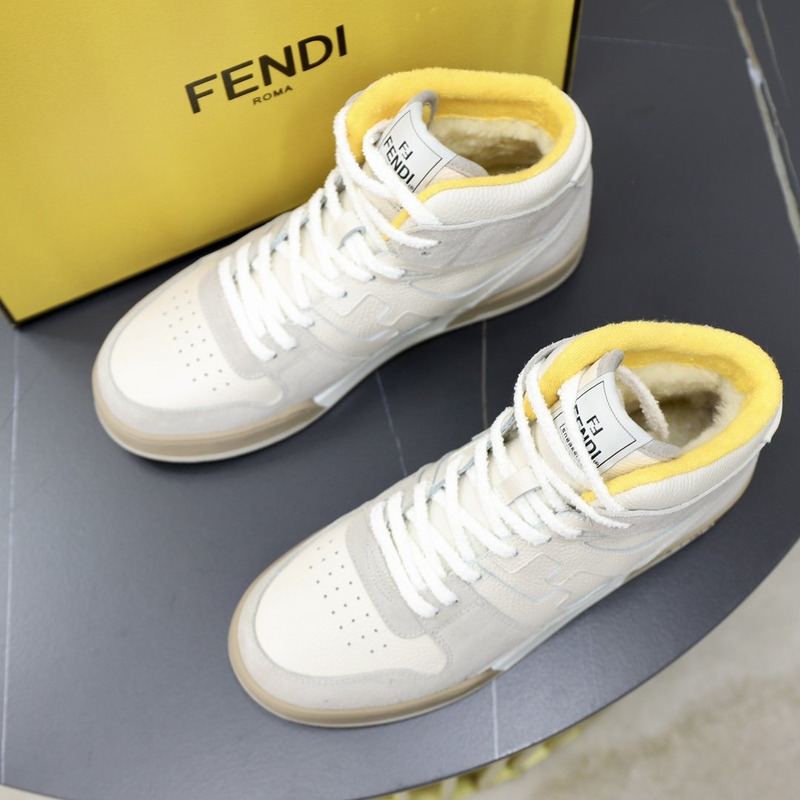 F**di match sneakers white