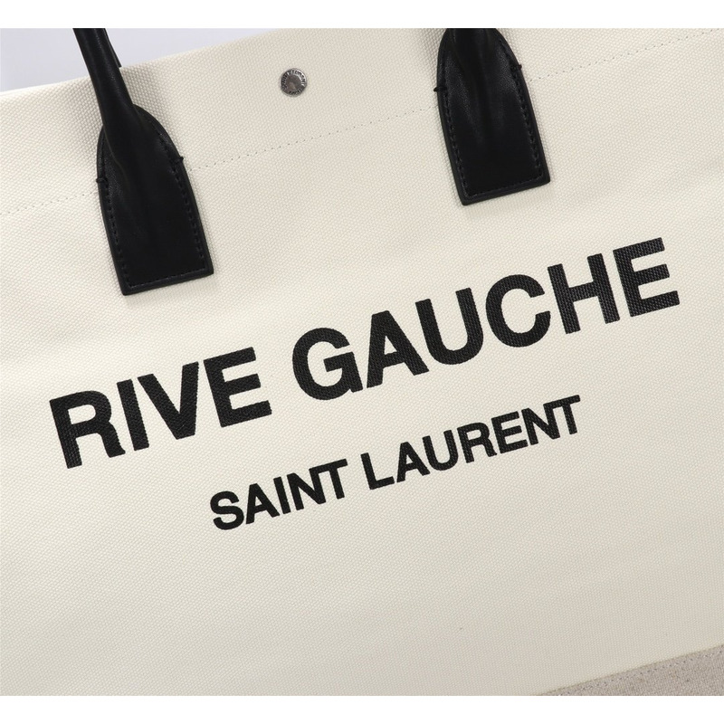 Saint Laurent Rive Gauche logo Tote Bag