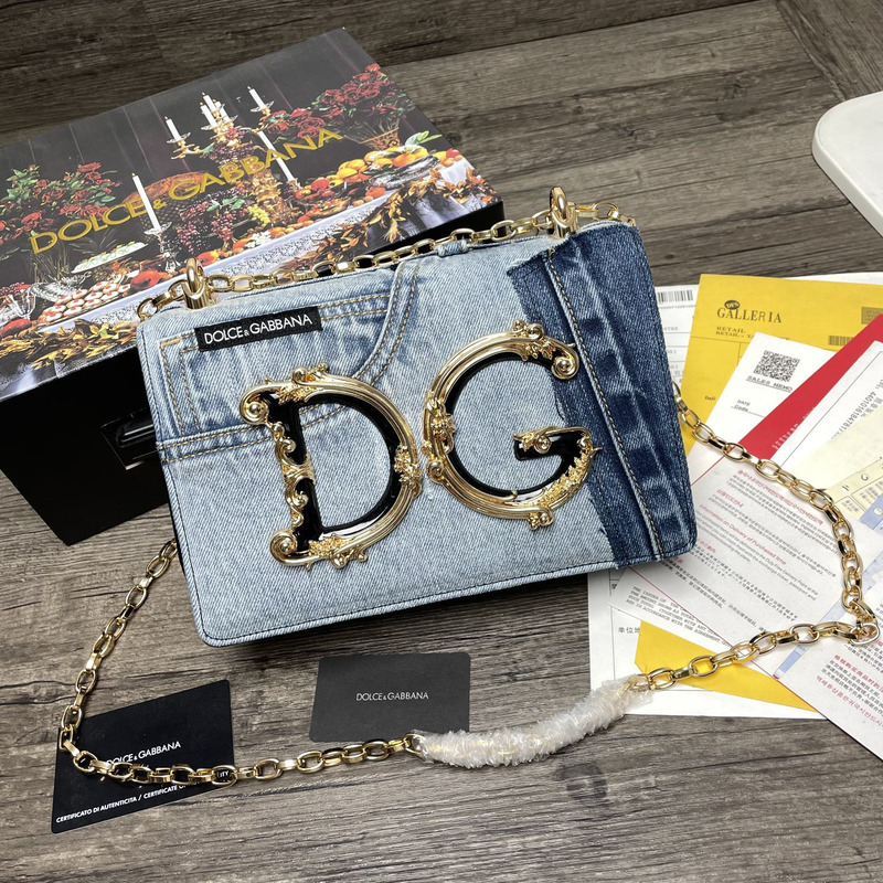 Dolce & Gabbana DG Girls Denim Shoulder Bag