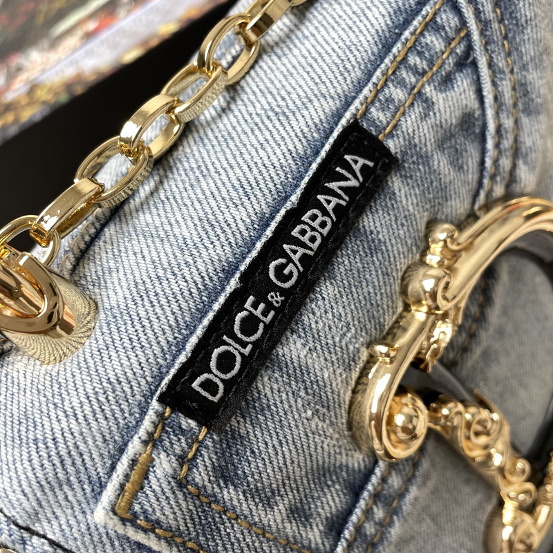 Dolce & Gabbana DG Girls Denim Shoulder Bag