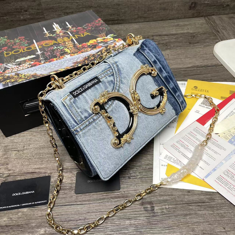 Dolce & Gabbana DG Girls Denim Shoulder Bag