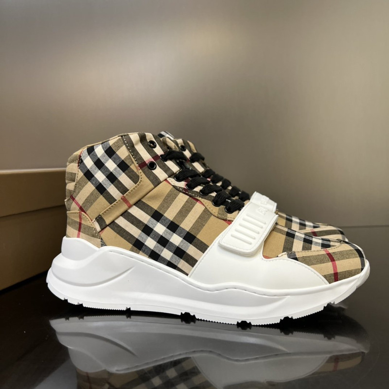 B**rry vintage check cotton sneakers