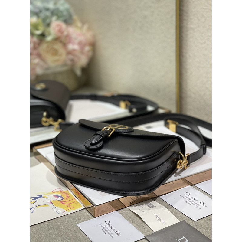 D*or meidum D*or bobby bag black box calfskin