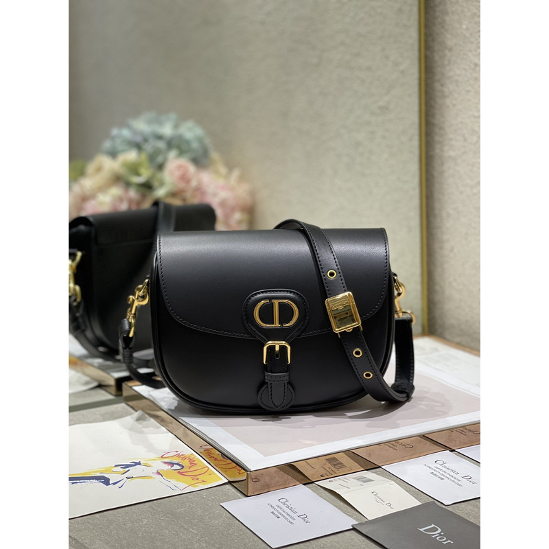 D*or meidum D*or bobby bag black box calfskin