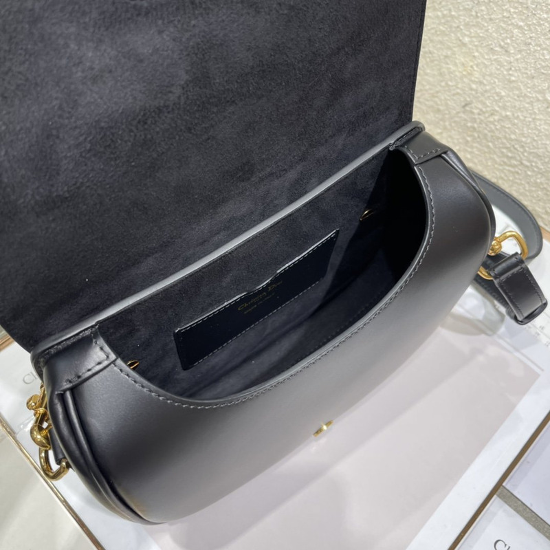 D*or meidum D*or bobby bag black box calfskin