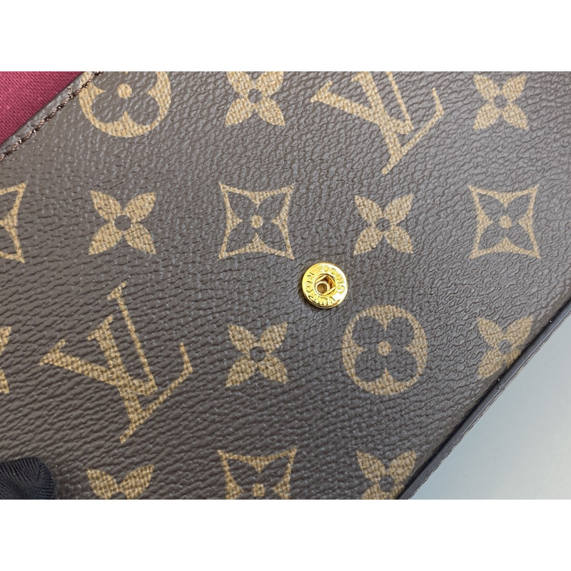 l**is V*t*n pochette felicie brown monogram canvas cross body bag