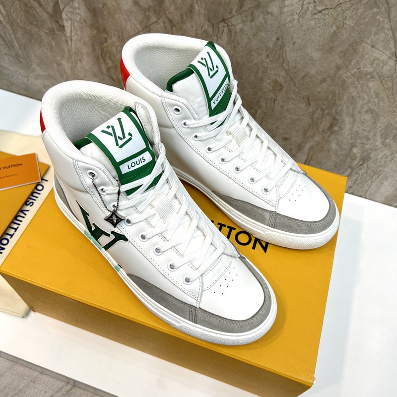 l**is V*t*n monogram leather logo sneakers