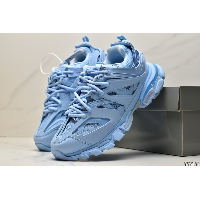 Ba*len*cia*ga triple s clear sole light blue