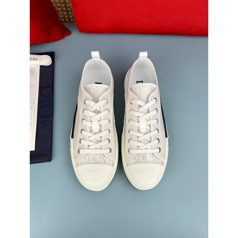 D*or b23 low top oblique in white