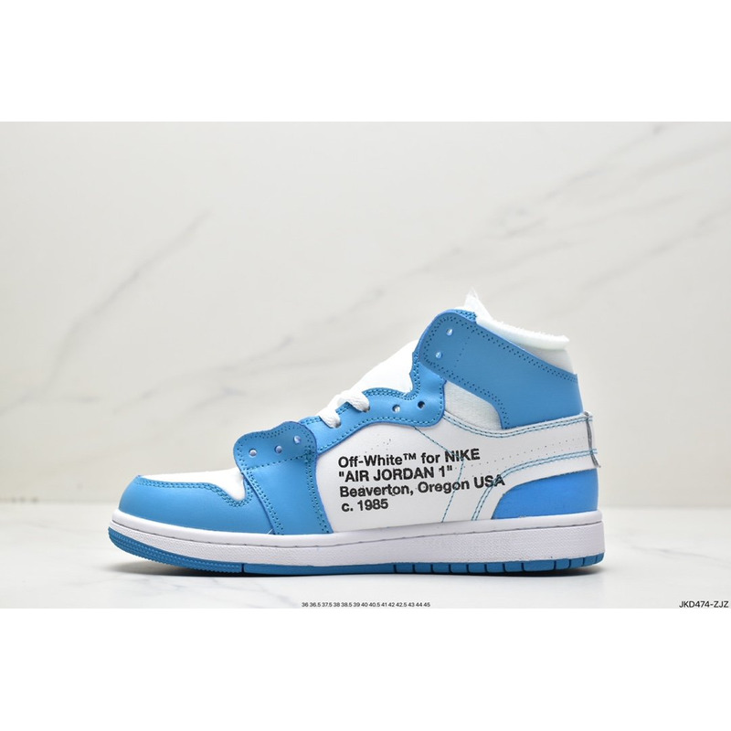 Jordan 1 Retro High Off White Sneaker University Blue