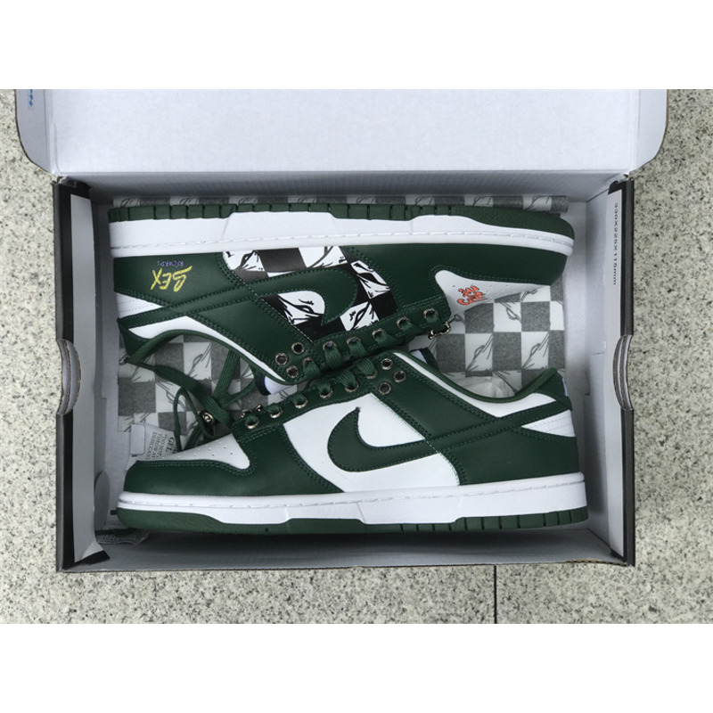 Nike Dunk Low Michigan State in Green