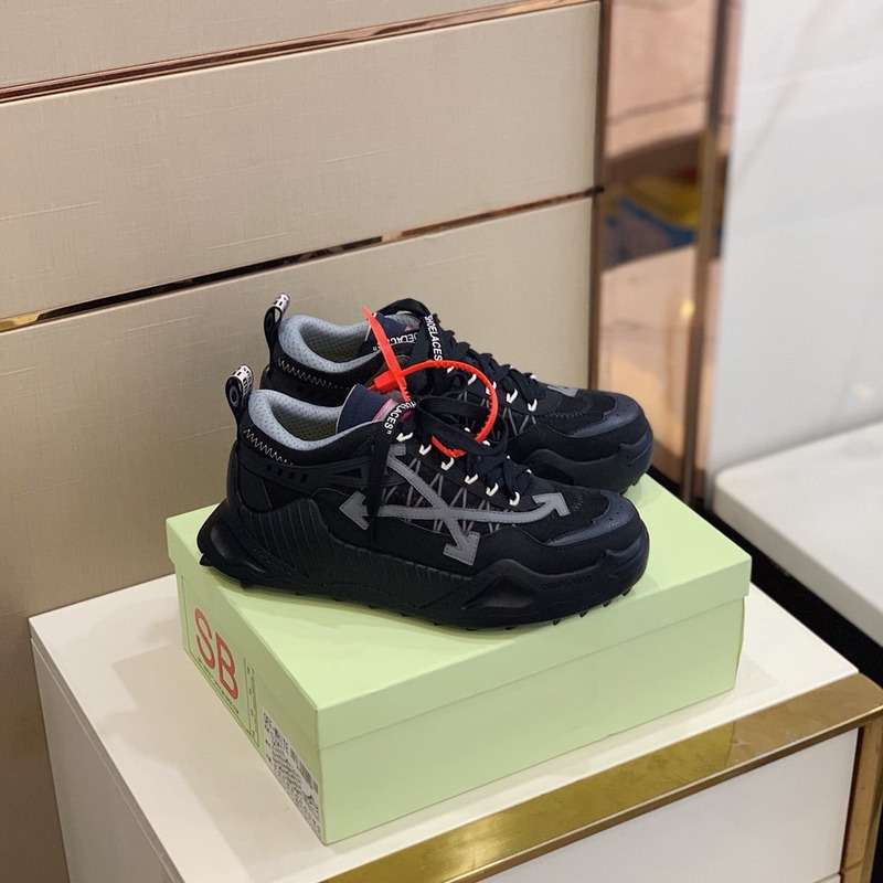 Off White Odsy-1000 Sneakers Black and Grey