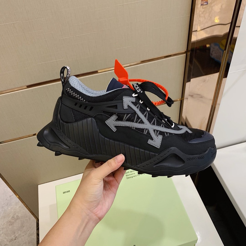 Off White Odsy-1000 Sneakers Black and Grey