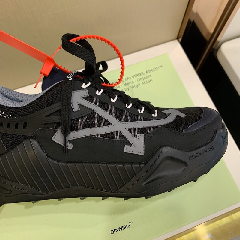 Off White Odsy-1000 Sneakers Black and Grey