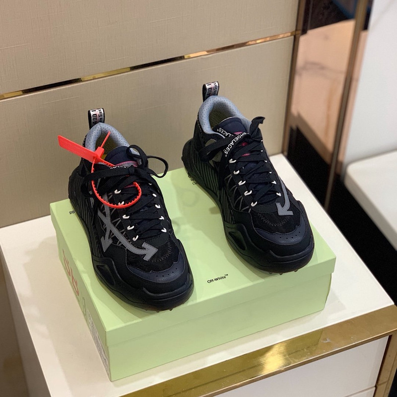 Off White Odsy-1000 Sneakers Black and Grey