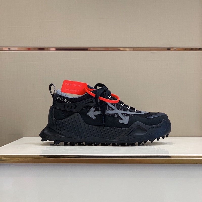 Off White Odsy-1000 Sneakers Black and Grey