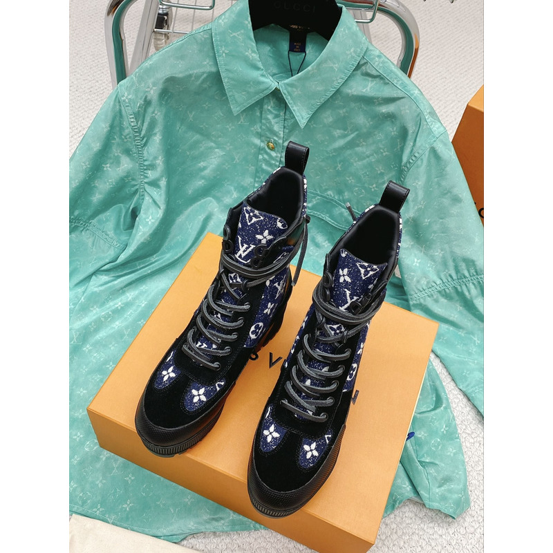 l**is V*t*n laureate platform boots navy blue