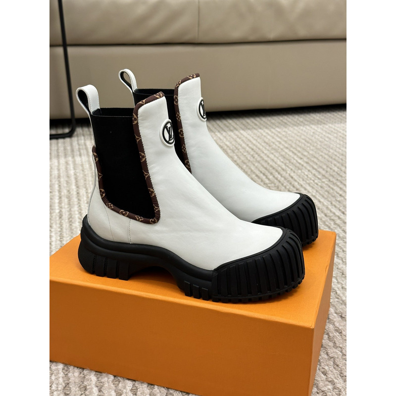 l**is V*t*n ruby ankle boots blanc noir