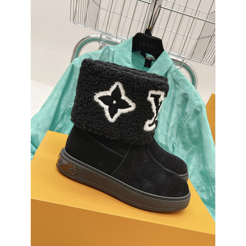 l**is V*t*n snowdrop flat ankle boots noir