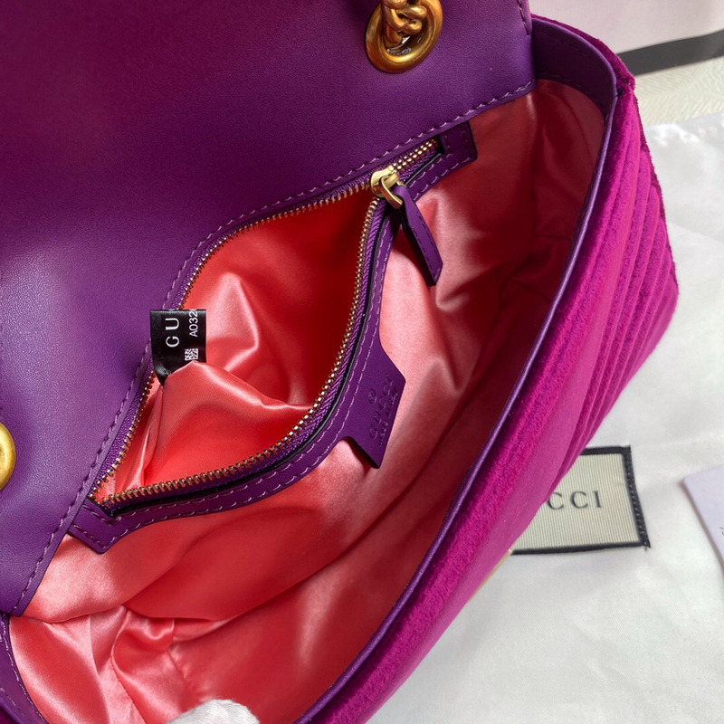 G*u*i gg marmont crossbody matelasse rubin purple bag