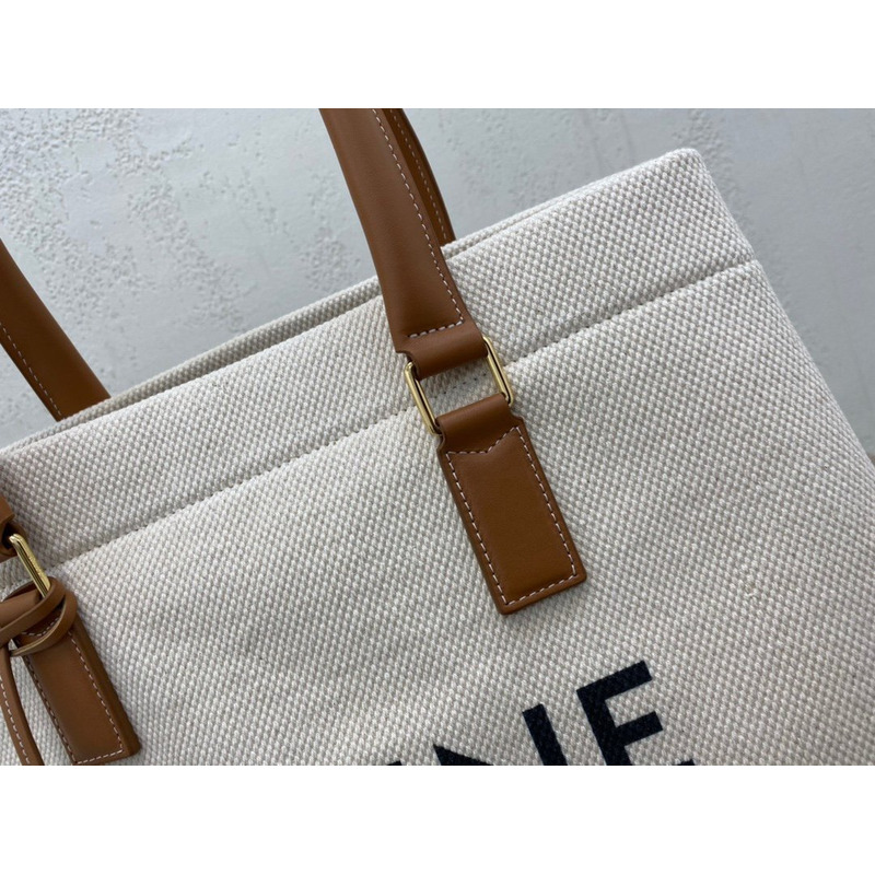 Ce**e cabas logo print canvas tote bag