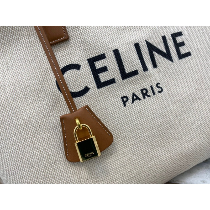 Ce**e cabas logo print canvas tote bag