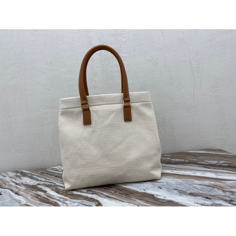 Ce**e cabas logo print canvas tote bag