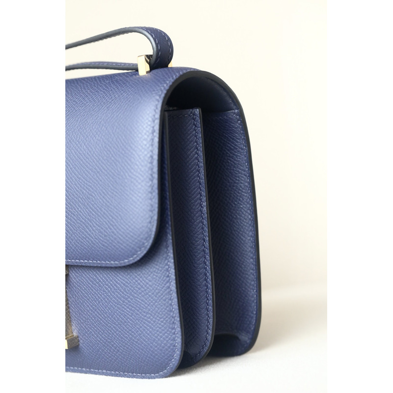 H**mes blue saphir epsom leather bag