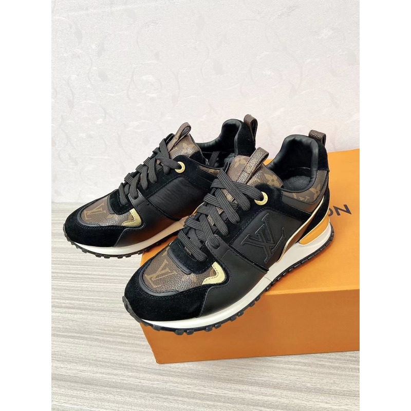 l**is V*t*n run away leather trainers black