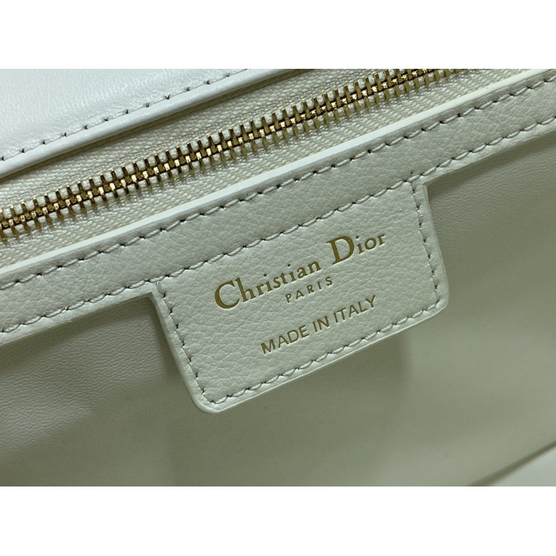 D*or  caro bag beige soft calfskin white