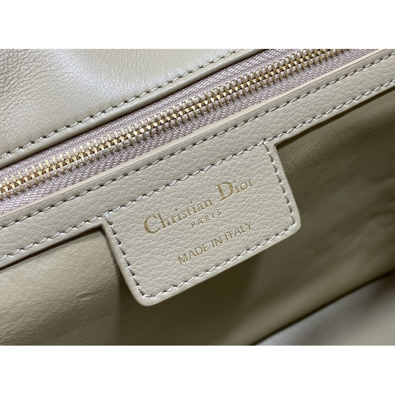 D*or caro bag beige soft calfskin cannage