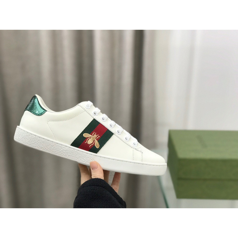 G*u*i  white embroidered ace sneakers