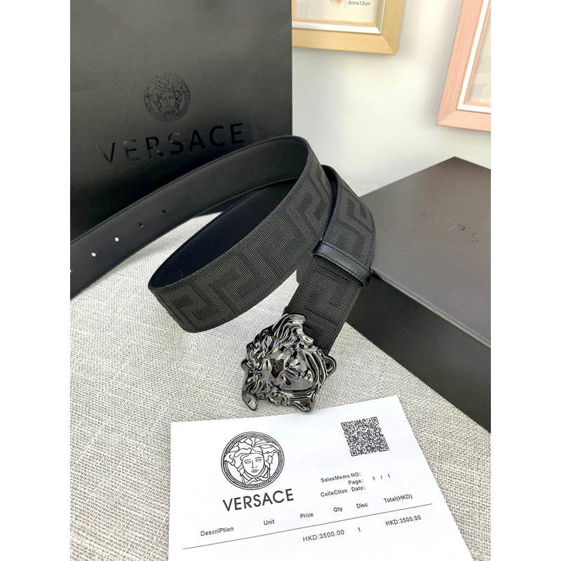 Versace Medusa Head Logo Buckle Belt