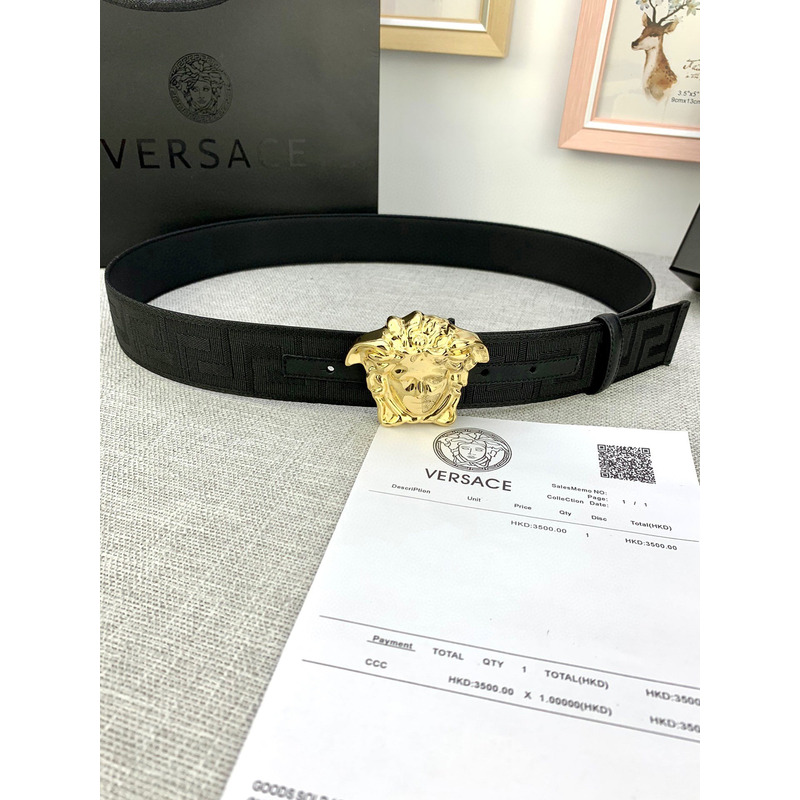 Versace Palazzo Belt With Medusa Buckle