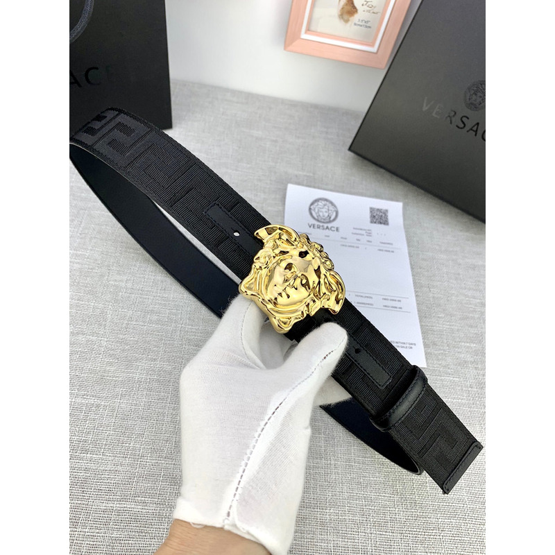 Versace Palazzo Belt With Medusa Buckle