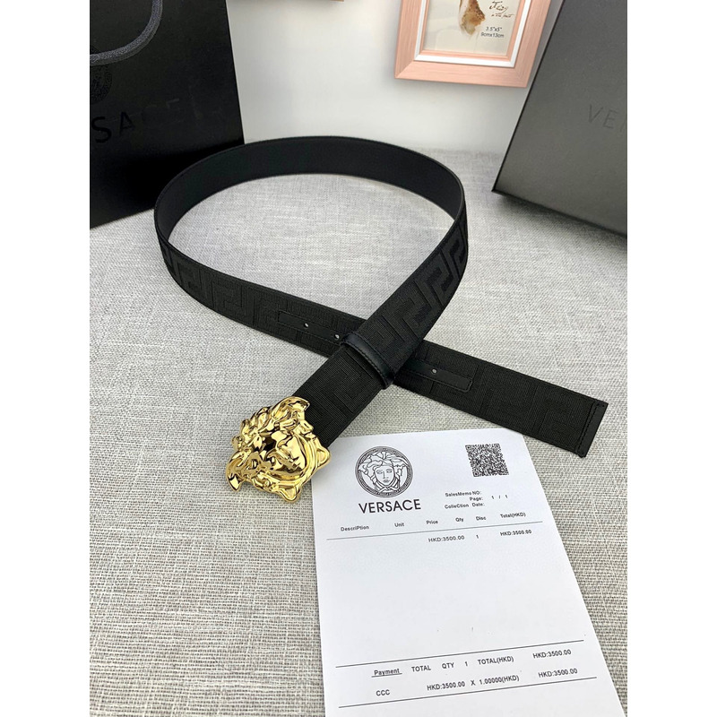 Versace Palazzo Belt With Medusa Buckle