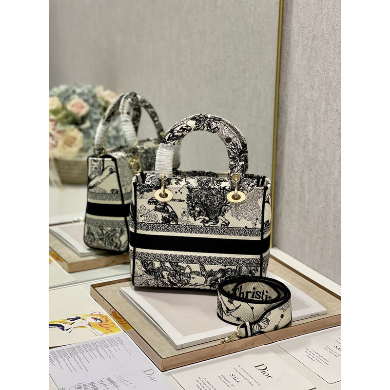 D*or lady d-lite black bag