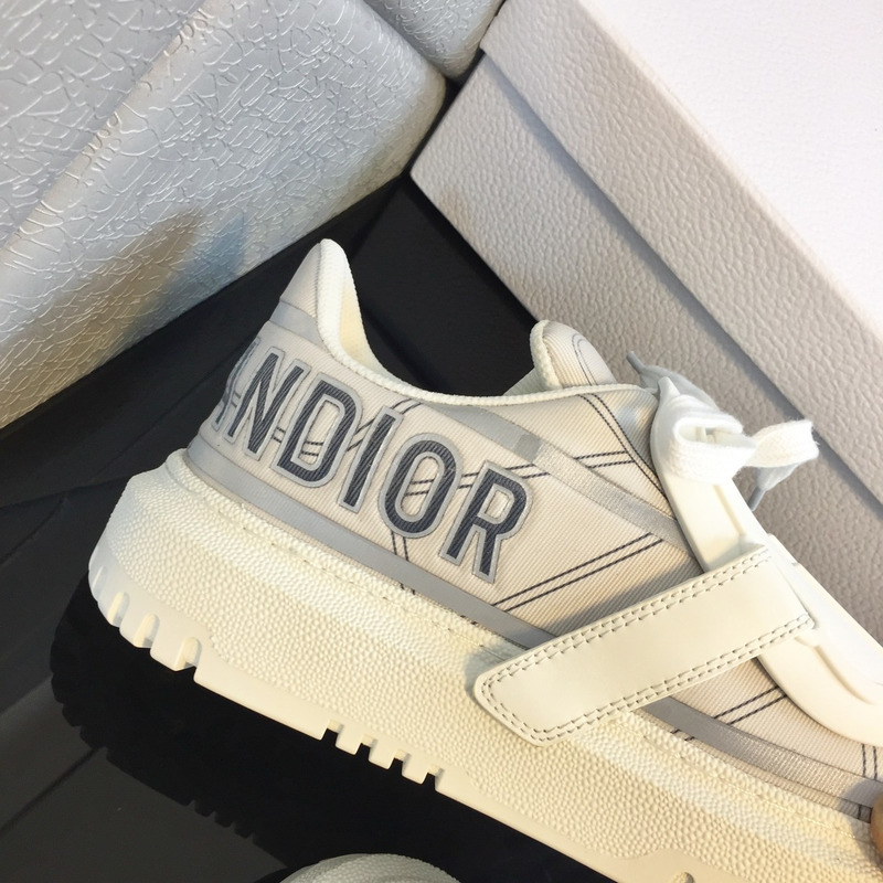 D*or id sneakers technical fabric white and french blue