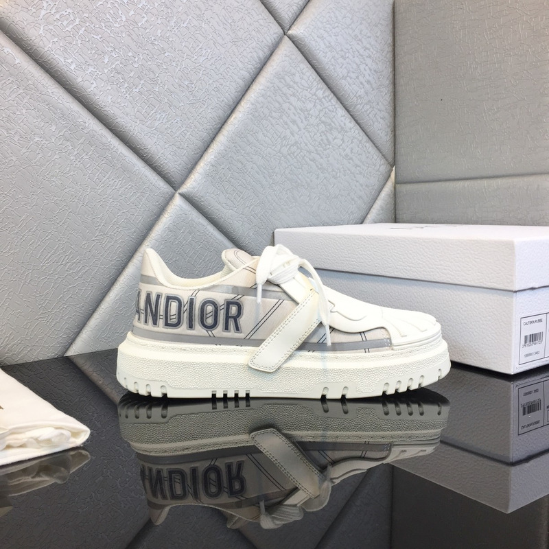 D*or id sneakers technical fabric white and french blue